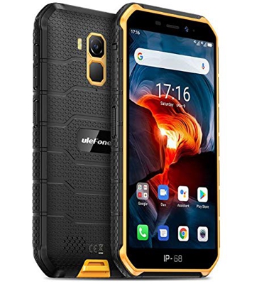 Rugged Smartphone (2020), Ulefone Armor X7 PRO Android 10 Cellulare Antiurto IP68, Quad-Core 4GB+32GB, Telefono Resistente 13MP Fotografia Subacquea, 