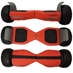 SILISKINZ® Custodia rigida in silicone per Hoverboard a 360 gradi - Per tutti i terreni Scooter Smart Swegway 2 ruote da 8,5" (ROSSO) en oferta