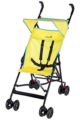 Safety 1st Peps Passeggino Ultra Compatto e Leggero, Chiusura Ombrello, con Capottina, Pieghevole da Viaggio, Pop Yellow