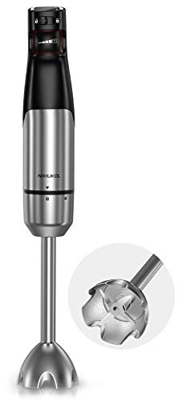 NIXIUKOL Frullatore a Immersion 1000W, Mixer Cucina in Acciaio Inossidabile, Frullatore Multifunzione Elettrico con Controllo Continuo della Velocità,