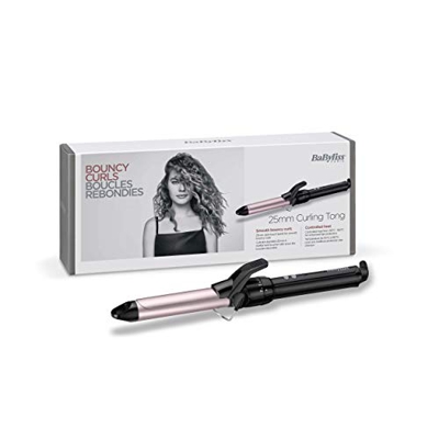 BaByliss C325E Pro 180 Medium Ferro Arriccia Capelli, Satin Touch, 25 mm