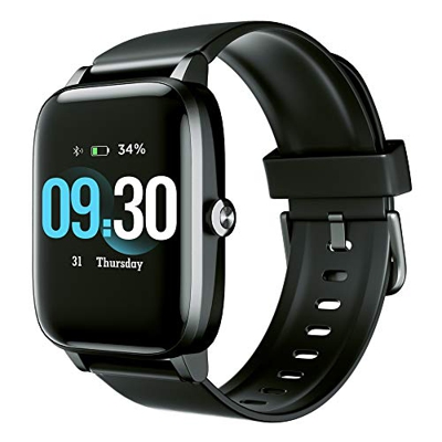 Smartwatch Uomo, Orologio Fitness Tracker Impermeabile IP68 Cardiofrequenzimetro Sonno Monitoraggio Salute Femminile Contapassi Cronometro Notifiche M