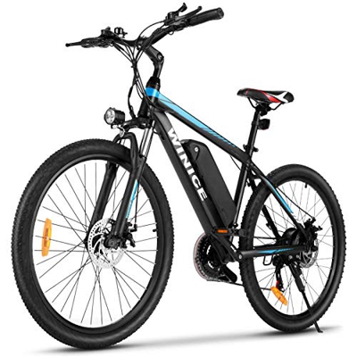 VIVI Bici Elettrica, 26'' Mountain Bike Elettrica, 350W Bicicletta Elettrica Per Uomo/Donna Con Batteria Agli Ioni Di Litio Rimovibile Da 10,4 Ah, Shi