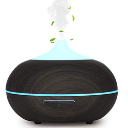 WD&CD Diffusore di Aromi 300ML Aggiornato Diffusore di Oli Essenziali Senz'acqua Spegnimento Automatico / 7 Luci Colorate / 3 Impostazione Timer/Silen precio