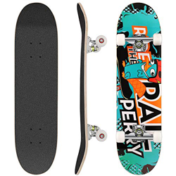 Hikole Skateboard Completo in Legno 79x20 cm in Acero Canadese 31 Pollici, Ruote 85A per Principianti Bambini e Adulti (Colore_9) precio
