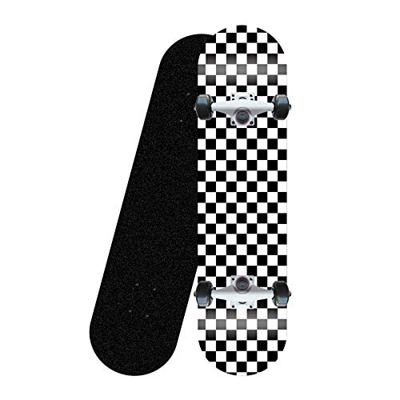 LONGXJA Skateboard per Principianti, Adatto a Bambini, Adolescenti e Adulti, Skateboard Standard da 31 Pollici x 8 Pollici PRO Acero Double Kick conca