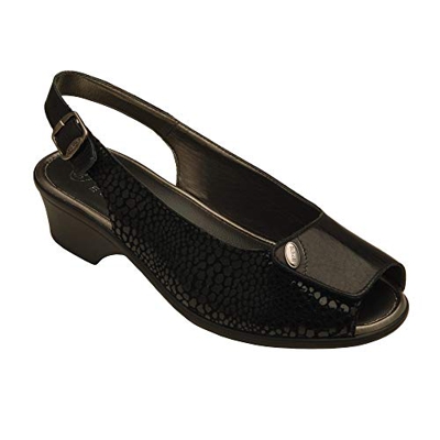 Scholl Sandali con Cinturino Rossana, Nero, 39 EU