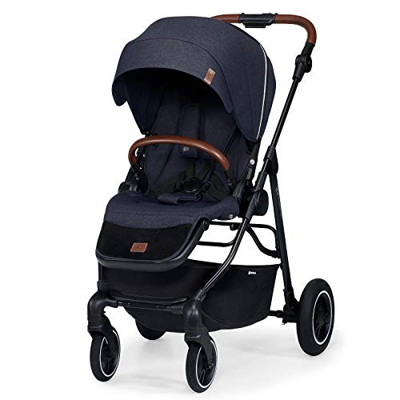 Kinderkraft Passeggino Leggero ALLROAD, Pieghevole, Due Direzioni, Filtro UPF 50+, Sospensione 4 Ruote, per Bambini, Blu