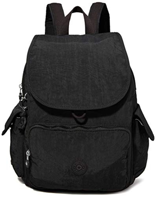 Kipling City Pack, Backpacks Donna, Nero Noir, 18.5x32x37 cm