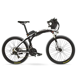 LKS GP 26 Pollici E-Bike Pieghevole Mountain Bike a 21 velocità, Bicicletta elettrica 48V, Forcella Ammortizzata, Freno a Disco Anteriore e Posteriore precio