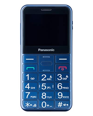 Panasonic KX-TU150 Telefono Cellulare ad Utilizzo Facilitato, Pulsanti Grandi, Ampio Schermo a Colori da 2.4", Pulsante SOS, Compatibilità con Apparec