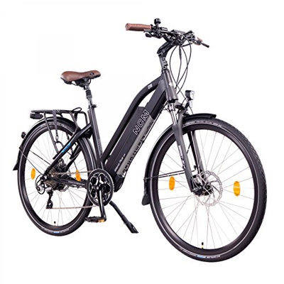 NCM Milano Plus Bicicletta elettrica da Trekking, 250W, Batería 48V 16Ah 768Wh 28" Nero