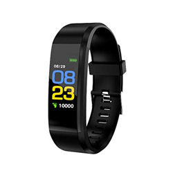 Anself Orologio Sportivo con Cinturino Intelligente Touchscreen da 0,96 Pollici con Supporto Impermeabile per Movimento, Nero características