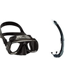 Cressi Superocchio, Maschera Subacquea Unisex – Adulto, Nero & Mexico, Snorkel Unisex – Adulto, Nero en oferta