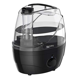 Homasy 2.2L Umidificatore Ambiente, Umidificatore a Ultrasuoni Silenzioso da 28dB, con Nebbia Fredda Regolabile Modalità LED Luci Notturne per Ambient en oferta