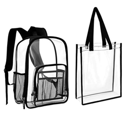 TENDYCOCO Tote Bag in Pvc Trasparente Resistente Approvato Dallo Stadio per Zaino di Grande Capacità en oferta