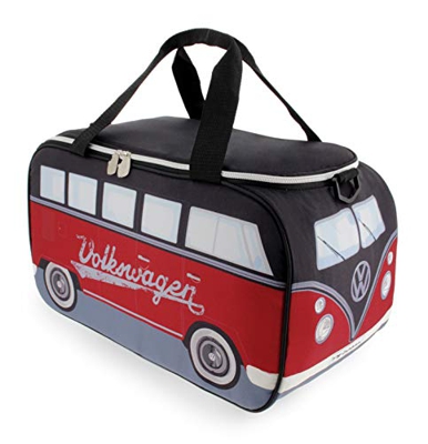 Brisa VW Collection - Borsa termica per Volkswagen Hippie Bus T1, 25 l, colore: Rosso/Nero
