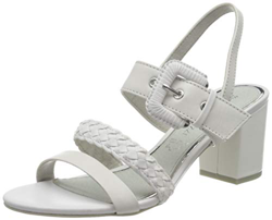 MARCO TOZZI 2-2-28379-24, Sandali con Cinturino alla Caviglia Donna, Bianco (White 100), 37 EU en oferta
