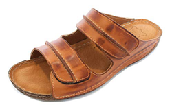 KS 406 - Scarpe Sandali estive da Donna - in Pelle Marrone 40 en oferta