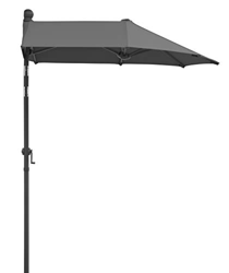 Schneider Sonnenschirm Salerno Mezzo, Anthrazit, 150 x 150 cm Ombrellone da Balcone, Antracite precio