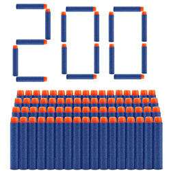 welltop 200 Pezzi Refill Bullet Foam Freccette Munizioni per Nerf N-Strike Elite Series Blasters Giocattolo per Bambini (Blu) precio
