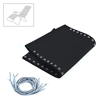 GUORZOM Zero Gravity Sedie in tessuto, sdraio pieghevole da spiaggia, in tessuto di ricambio universale con corda reclinabile, giardino, balcone, vaca