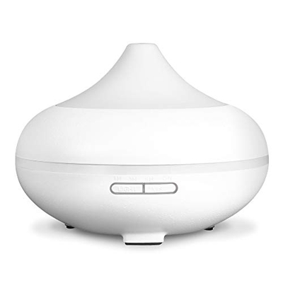Hianjoo Diffusore di Aromi 500ml, Umidificatore Ultrasuoni Diffusore di Oli Essenziali 14 LED Colori per Spa,Yoga,Camera da Letto-Regali di Grande Sce