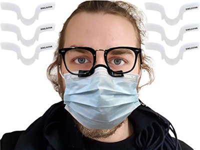 Ponte del naso anti appannamento, in silicone, riutilizzabile, non cadrà, aumenta lo spazio respirabile aiuta a respirare liscio, previene l'appanname