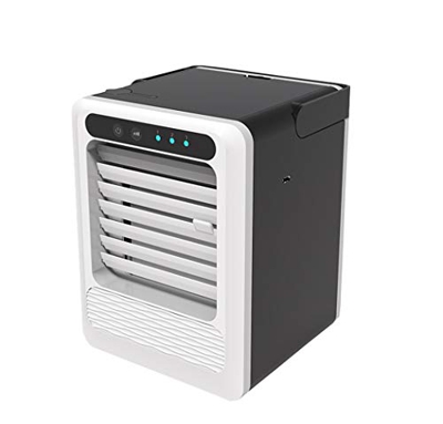 OttoBen Mini Raffreddatore d'Aria USB Condizionatori Air Cooler 3 IN1 Evaporativo Umidificatore Purificatore con 3 velocità Casa Ufficio Clima Piccoli