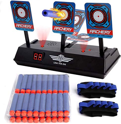 Set bersaglio giocattolo elettronico, bersaglio tiro pistola elettronica, funzione di salita automatica, giocattoli per bambini, bersaglio elettronico