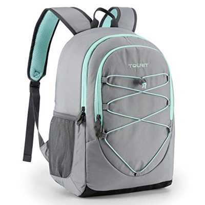 TOURIT Zaino Termico Porta Pranzo 28 Lattine Grande Pizza Frigo Uomo Portafoglio Lavoro Borsa Termica Impermeabile Cibo Contenitori per Trekking, Camp
