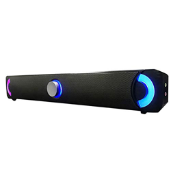 sjlerst Sound Bar, Altoparlante Hi-Fi Suono Surround 3D, Bass Home Theater Soundbar, Altoparlante multimediale HiFi Subwoofer Altoparlante Stereo per  en oferta