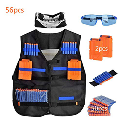 Cozywind 56 Pezzi Gilet Tattico per Nerf N-Strike Serie Elite, Bambini Gilet Tattico Kit di Giubbotto Tattico per Pistole, Bambini Giubbotti Tattici p en oferta