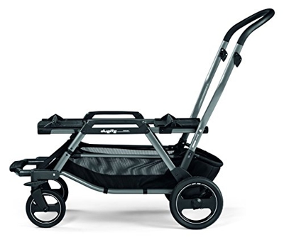 Peg Perego Carrello Duette Piroet Jet - Struttura per Passeggino gemellare, Grigio