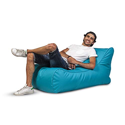 Ecopuf Master Chaise Longue da Esterno - Lettino Sfoderabile in Poliestere con Tasca Laterale
