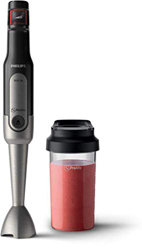 Philips - Frullatore a immersione “Viva” (800 W, SpeedTouch, con Borraccia Togo 2 in 1), in acciaio inox Frullatore a immersione con bicchiere per mix en oferta