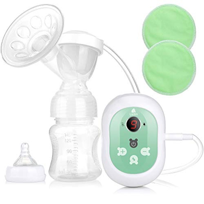 Lictin Tiralatte Elettrico e Automatico - Tiralatte Allattamento con Funzione Massaggio e Memoria, Portatile e Ricaricabile, 9 Livelli, Touchscreen Se