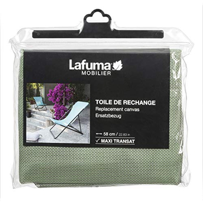 Lafuma Tessuto Batyline per sedia a sdraio Maxi Transat, Larghezza: 58 cm, Colore: Muschio, LFM2655-8557