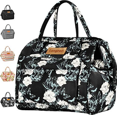 Borsa Termica Pranzo, 15L Borsa Termica Pranzo Ufficio Donna Borsa Da Pranzo Termica Resistente All'acqua di Grande Capacità Borse da Pranzo Con Rives