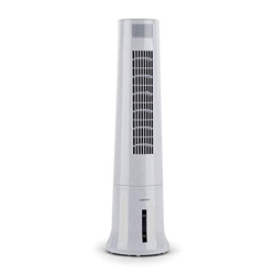 Klarstein Highrise - Raffrescatore Evaporativo, Ventilatore, Umidificatore, 3in1, 35W, Portata d'Aria max: 530 m³/h, Serbatoio: 2,5L, Piastra Eutettic características