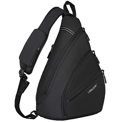 VBIGER Zaino Monospalla Uomo Donna Zaino Casual Borsello Uomo Zaini Spalla Antifurto Impermeabile Borsa a Spalla per Viaggio Ciclismo Sportivo
