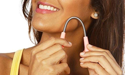 Ducomi DepilStick - Epilatori Viso Donna – Set di 2 - Rimuove efficacemente peli superflui dal Viso Senza pinzette, dannose Creme decoloranti, sistemi