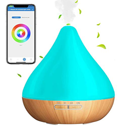 Umidificatore di oli essenziali, diffusore di aromi a ultrasuoni, 400 ml, compatibile con Alexa e Google Home, regolabile, umidificatore SI Smart, Mul precio