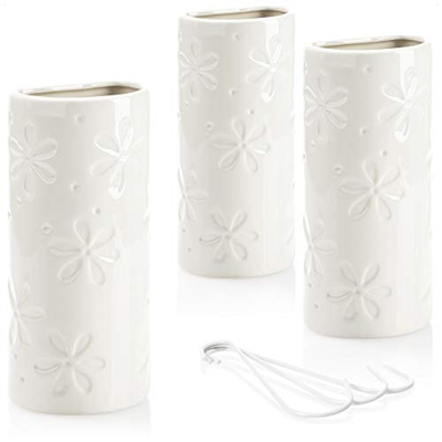 com-four® 3X umidificatore riscaldante - umidificatore per radiatore semicircolare - evaporatore dell'Acqua di Riscaldamento in Ceramica - 500 ml (Fio