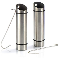 com-four® 2X Umidificatore Termosifoni in Acciaio Inox - Umidificatore per Caloriferi da Appendere al Radiatore - Umidificatore Radiatore con Due Ganc precio