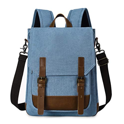 TAK Zaino Casual in Tela Borsa Tracolla Zaino Vintaje Zaino 2 in 1 Multifunzione backpack Zaino Uomo Donna Zaino Con Scomparto per Laptop per Scuola L