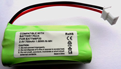 Batteria di ricambio per sistema di sorveglianza Motorola Baby MBP161/MBP161 Timer 2.4V precio