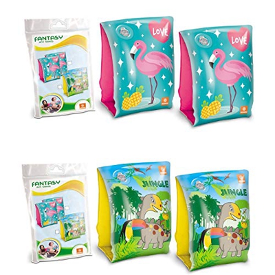 Mondo Toys - Fantasy Arm Bands - Braccioli di Sicurezza per bambini - Materiale PVC - Adatti a bambini da 2 a 6 anni con Peso 6-20 kg - 16707, multico