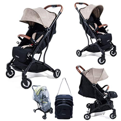 Passeggino leggero e compatto chiusura una mano Easy-M, anche da viaggio, con borsa per il trasporto, tracolla, parapioggia inclusi - dalla nascita fi precio
