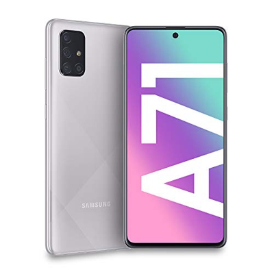 Samsung Galaxy A71 Smartphone, Metallic Silver